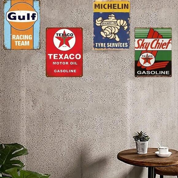 Metal Tin Sign • Petroliana • Gulf Racing Team • Ford GT 40 Sponsor • "8x12" - Picture 2 of 9